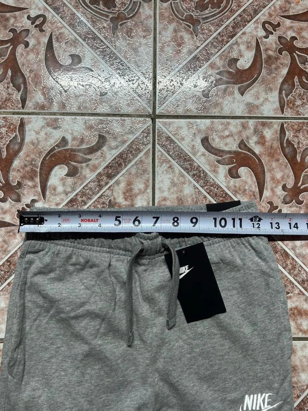 Nike Kids Gray Heather Joggers with White Logo